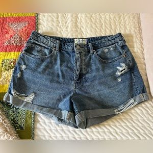 Free People Curvy Jeans Shorts